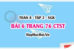 Bài 6 trang 76 Toán 8 Tập 2 Chân trời sáng tạo